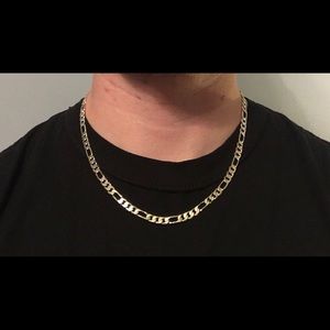 Gold Chain Figaro 20in 6mm